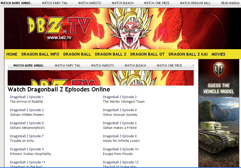 Dragon Ball Z Episodes 1-276 free .rarbfdcm